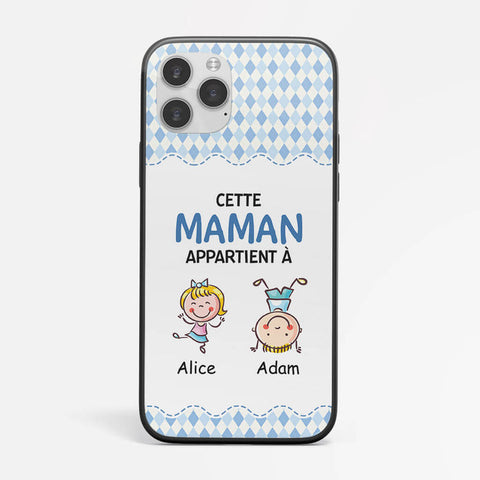 Meilleures idées bricolage fête des mères facile est Coque Téléphone Cette Maman Appartient À Personnalisée