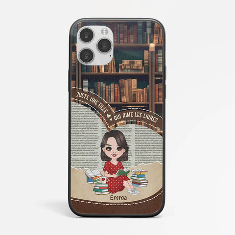 bricolage fête des mères facile de Coque Téléphone Juste Une Femme Qui Aime Les Livres Personnalisée[product]