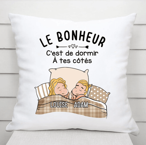 cadeau inoubliable pour son chéri coussin personnalisé