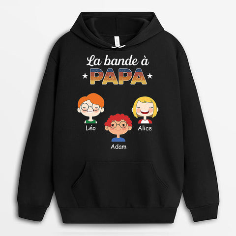 quand on ne sait pas quoi offrir Sweat à Capuche La Bande à Papa Papi Sombre Personnalisé[produit]