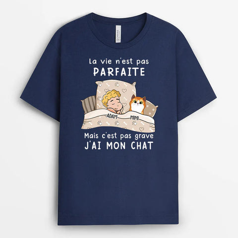 T-shirt Parfait avec le Chat Personnalisé