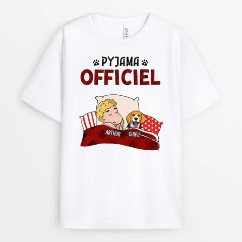 T-shirt Personnalisé Officiel En Pyjama