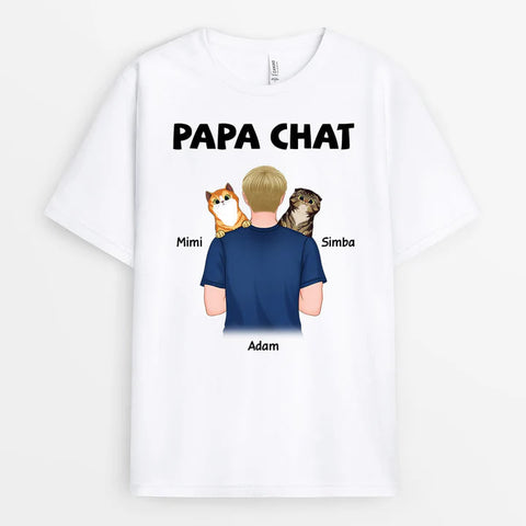 T-shirt papa chat