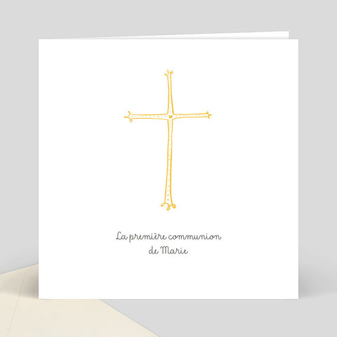 carte communion minimaliste