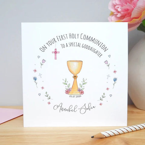 carte felicitation communion romantique