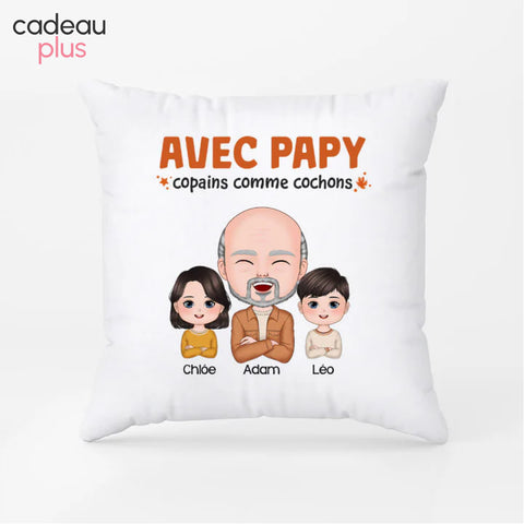 Coussin personnalisé cadeau de naissance