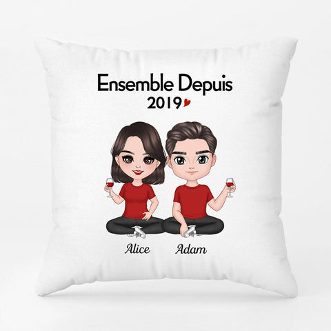 Cadeau personnalisé cousine Coussin Ensemble Depuis Personnalisé