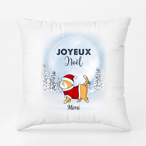 cadeau santa secret colleague Coussin Joyeux Noël Personnalisé