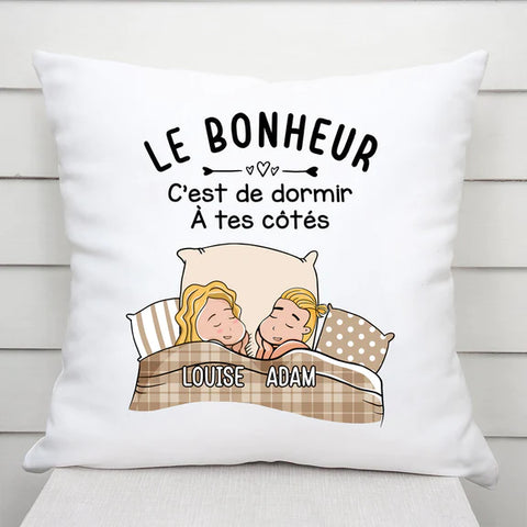 Coussin Le Bonheur Personnalisé