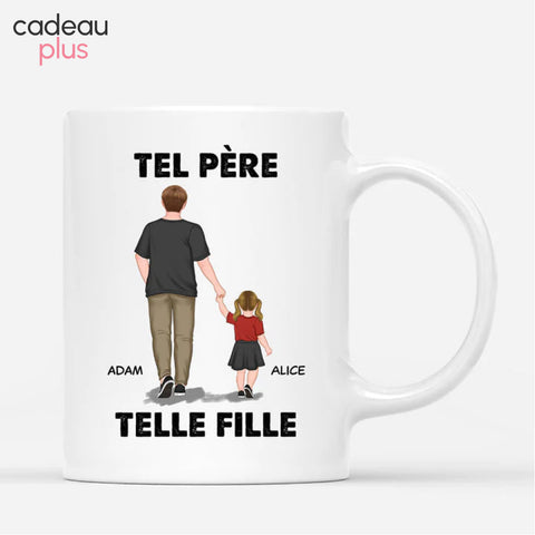 Mug personnalisé tel père tel fils