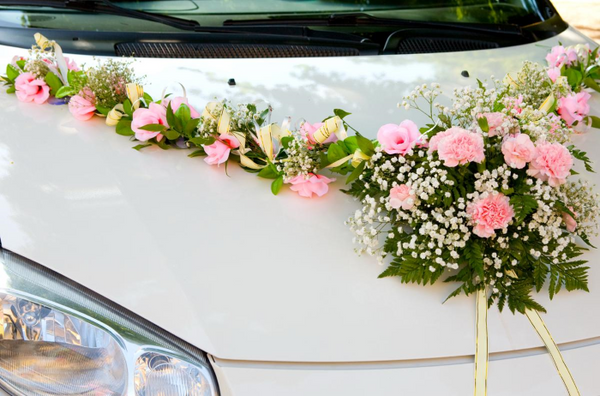 décoration de voiture pour mariage