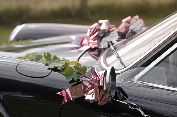 décoration pour voiture mariage