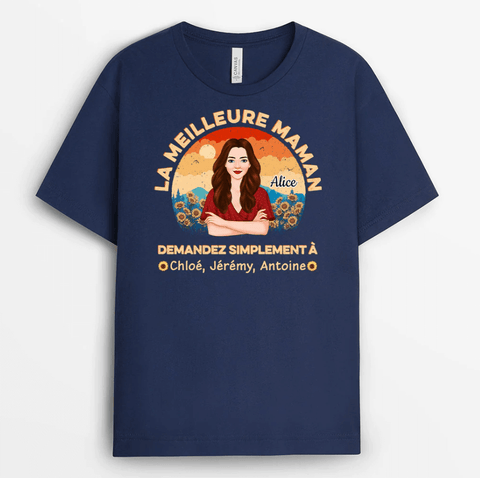 dessin pour la fête des mères t-shirt personnalisé Cadeau Plus