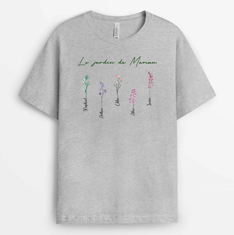 dessin pour la Fête des Mères t-shirt personnalisé jardin de maman