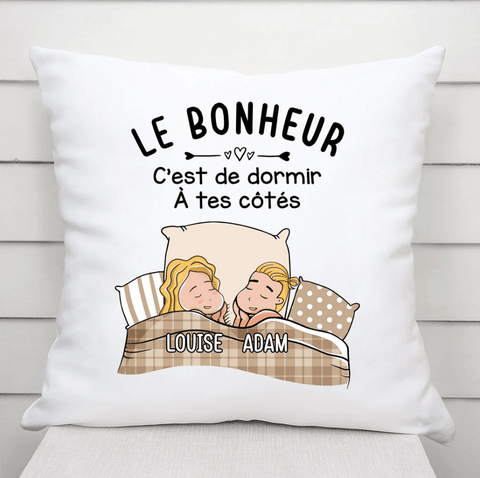 cadeau 1 an de mariage homme coussin personnalisé