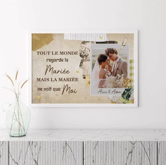 idée cadeau 1 an de mariage poster