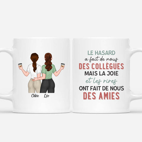 Idée cadeau 18 ans meilleure amie  Mug Les Meilleurs Collègues De Tous Les Temps Personnalisé