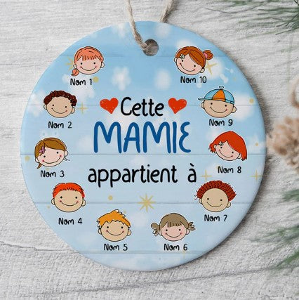 idée cadeau 80 ans mamie ornement