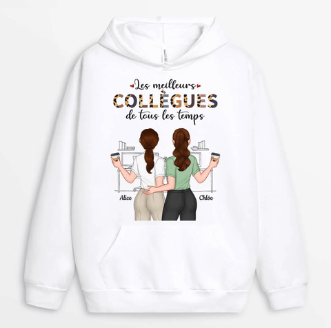 idée cadeau Noel collègue sweat à capuche personnalisé