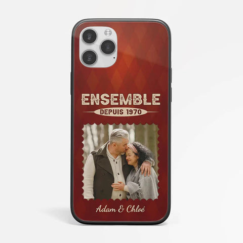 Coque de Téléphone iPhone X Ensemble Depuis Avec Photo Amoureux Personnalisée