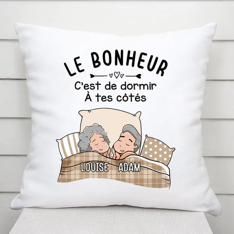 Coussin Le Bonheur Personnalisé