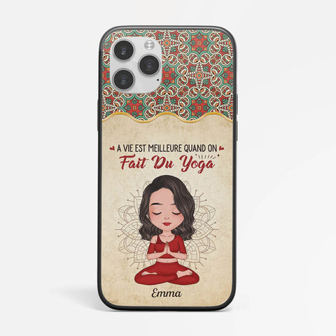 idée cadeau anniversaire 40 ans femme pratique est Coque Téléphone La Vie Est Meilleure Avec Le Yoga Personnalisée