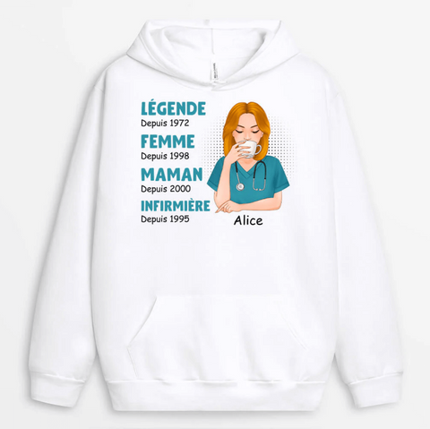 idée cadeau anniversaire sœur sweat à capuche personnalisé