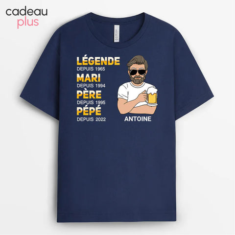 T-shirt La Légende De Papa