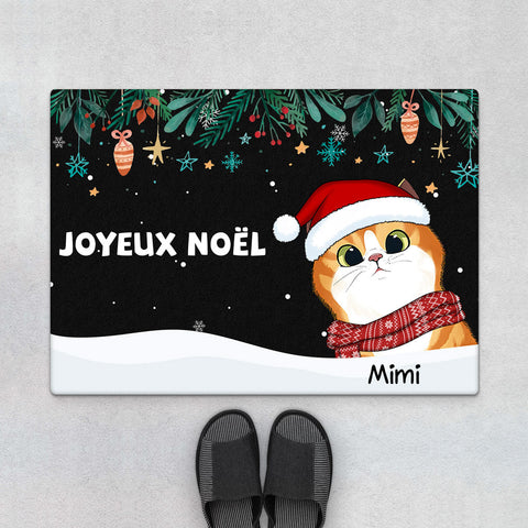 Paillasson Personnalisé Noel - Idée Cadeau Collègue Femme