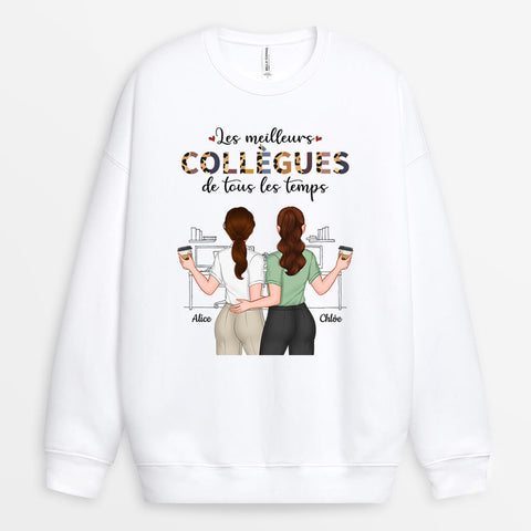 Sweatshirt Sur Mesure - Idée Cadeau Collègue Femme