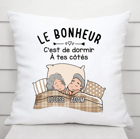 idée cadeau couple 50 ans coussin personnalisé