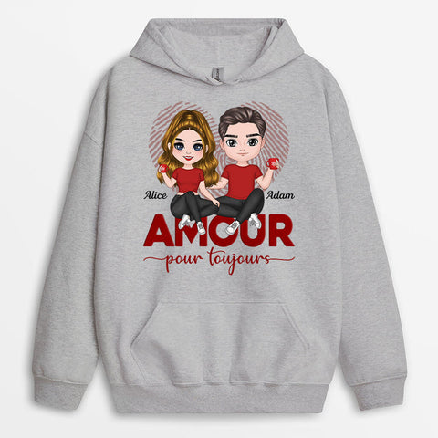 Idée Cadeau Élégant Pour Copain Sweat Shirt Amour Pour Toujour