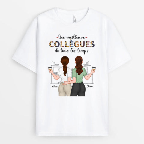 Idée cadeau départ retraite collègue femme T-shirt Les Meilleures Amies De Tous Les Temps 