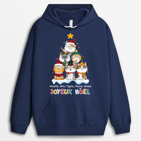 Idée Cadeau Abordable Pour Copain Sweat Des Chats Personanlisé