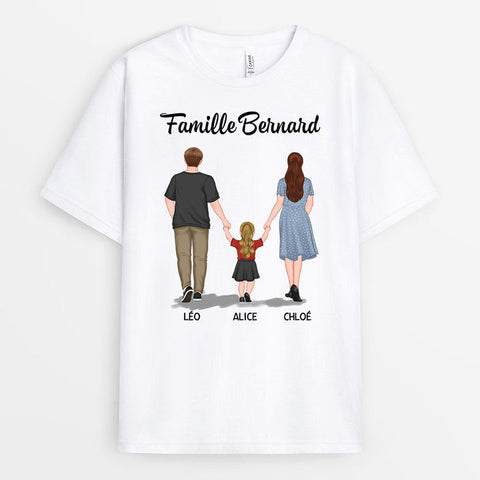 Idée Cadeau Pour Famille T-shirt Famille Marche Personnalisé