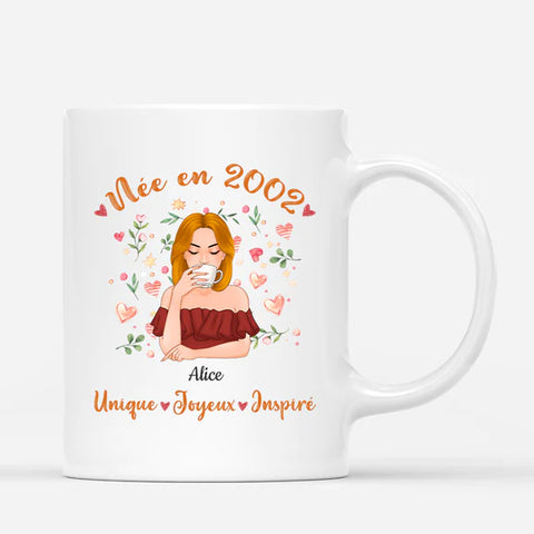 Mug Personnalisable - Idée Cadeau Femme 20 Ans