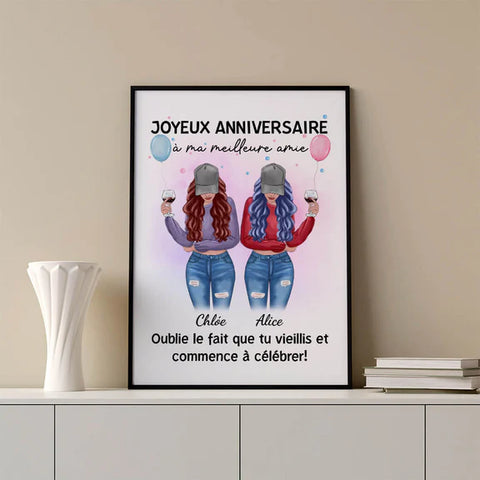 Poster Personnalisé - Idée Cadeau Femme 21 Ans