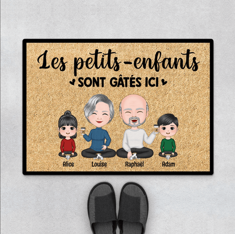 idée cadeau Fête des Grands-Pères paillasson personnalisé