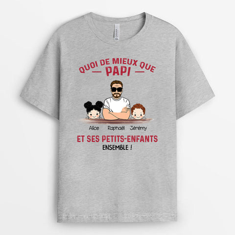 Idee cadeau golf T-Shirt Un Grand Père Et Ses Petits-Enfants Personnalisé