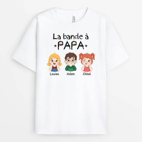 T-shirt La Bande De Papa Personnalisé