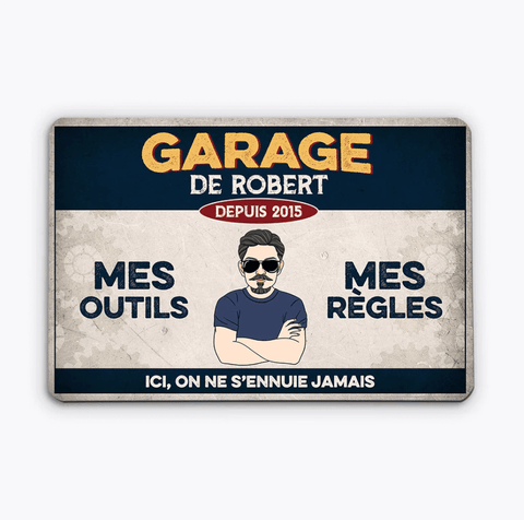 idée cadeau homme retraite plaque personnalisée