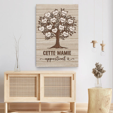 Idée cadeau maman 60 ans Toile Cette Maman Appartient À