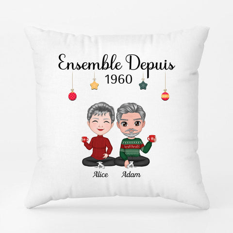 Cadeau inoubliable 60 ans maman Coussin Cadeau Maman 60 Ans Noël Personnalisé