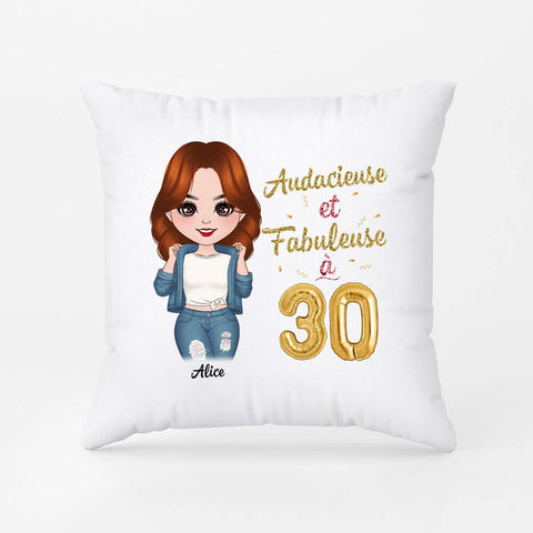 Cadeau 18 ans meilleure amie  Coussin Audacieuse Et Fabuleuse Anniversaire Personnalisé