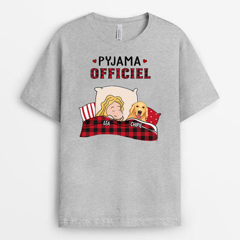 idée cadeau pour sa meilleure amie ado T-shirt Pyjama Officiel À Motifs Personnalisé