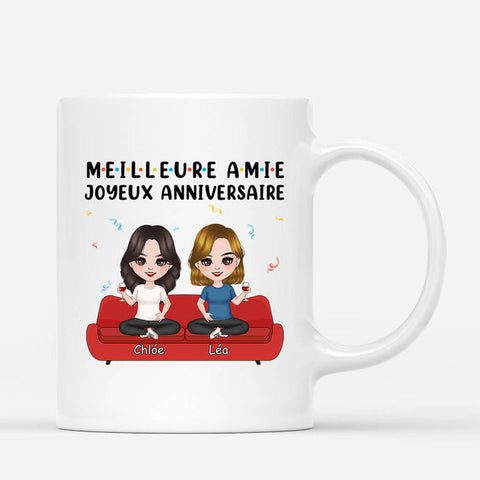 idée cadeau anniversaire meilleure amie Mug Bravo Joyeux Anniversaire Personnalisé