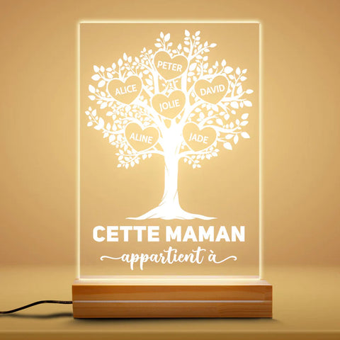 Veilleuse Personnalisée Maman