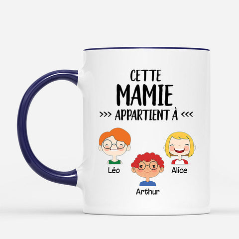 Idée cadeau femme 40 ans original Mug Cette Mamie/Maman/Mamou Appartient À Personnalisé[product]