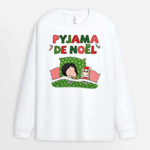 Idée cadeau original femme T-shirt Ensemble Depuis Version Noël Personnalisé