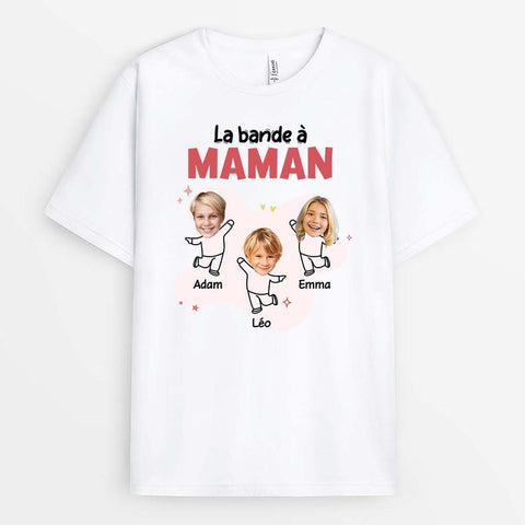 T-Shirt La Bande De Maman Mamie Personnalisé : idée cadeau photos pratique